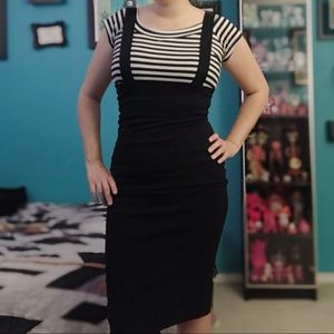 Collectif High Waist Karen Suspender Pencil Skirt